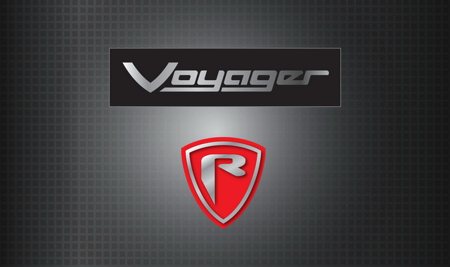 VOYAGER LOGO ON BACKGROUND