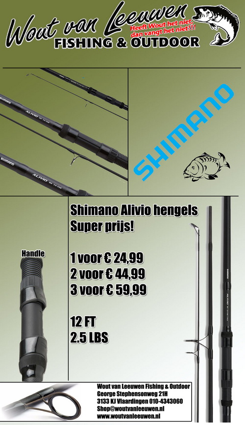 filosofie Geleerde Mammoet Super prijzen bij wout van leeuwen voor 1, 2 of 3 hengels van Shimano! -  Roofvisweb.NL