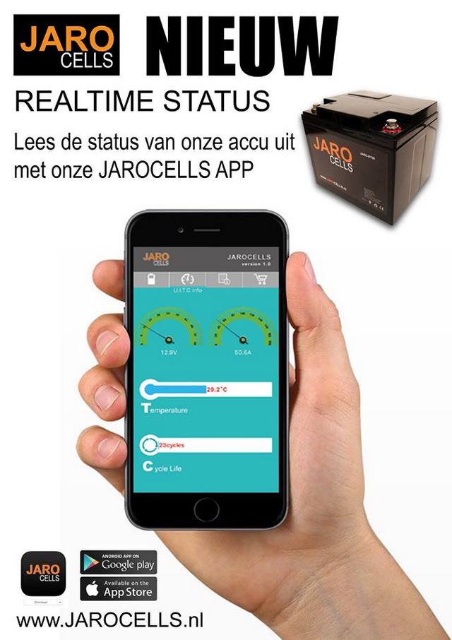 Gemak dient de mens: via de app lees je de belangrijkste info van je accu...