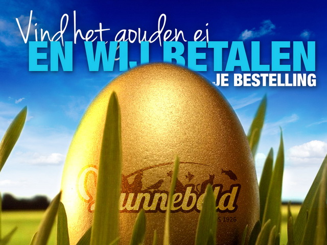 Vind jij een gouden ei, dan betalen wij jouw bestelling