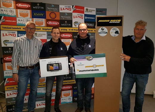 Prijsuitreiking Minn Kota Humminbird NKS finale 2016