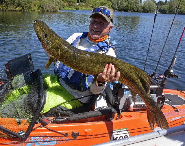 Grootste snoek van de wedstrijd een dame van 108 cm gevangen door David Morris.