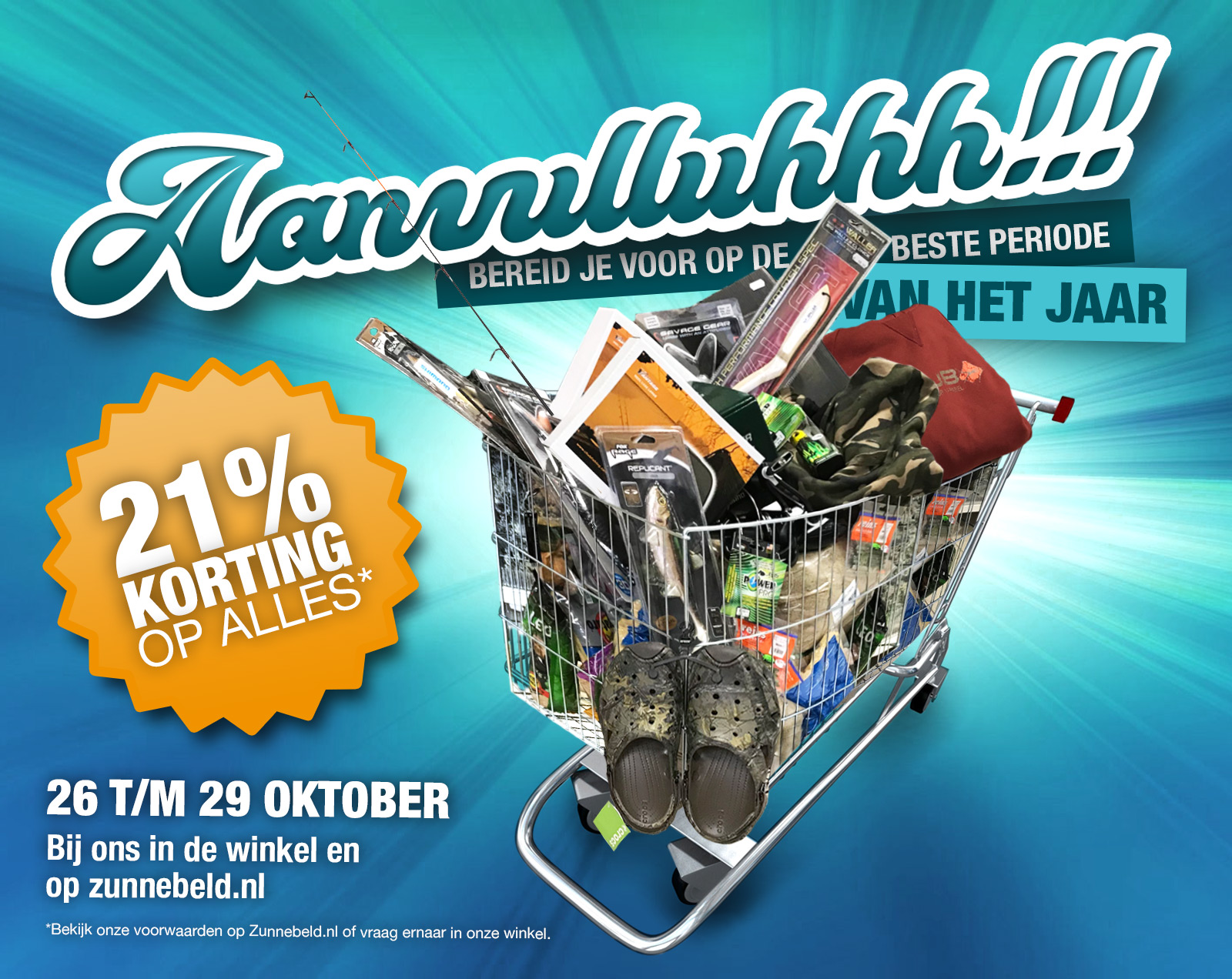 Buiten Kroniek spanning Aanvuluhhh met 21% korting bij Zunnebeld Hengelsport. - Roofvisweb.NL