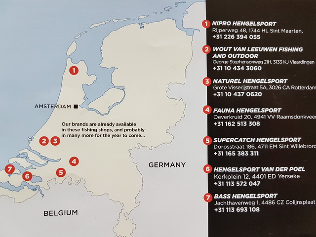 De winkeliers waar de producten van Ultimate Fishing te koop zijn!