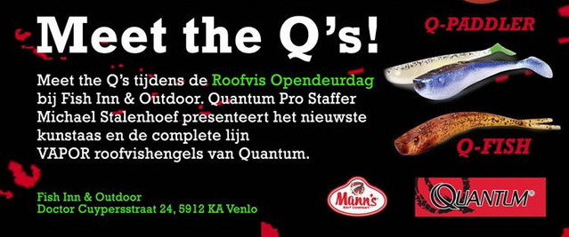 14 april Roofvis opendeurdag bij Fish Inn met Quantum.