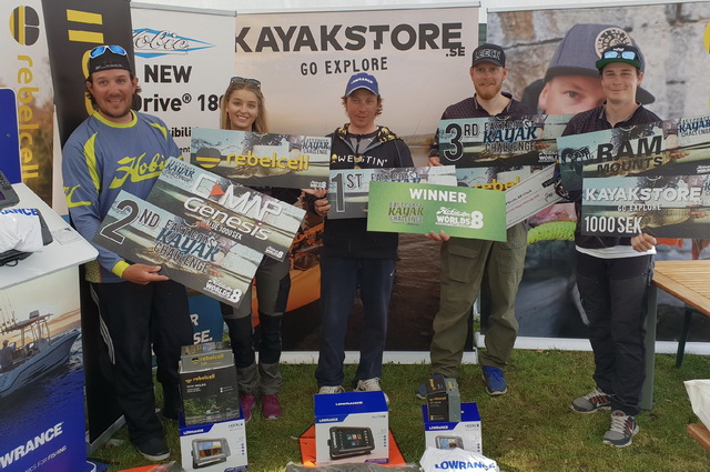  Yes!! winnaar van de East Coast Kayak Challange 2018 gehouden in Glan, Zweden.