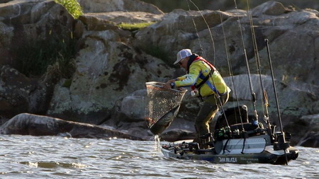 Hobie Fishing World 7 in Åmål, Zweden van start.