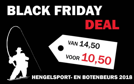 Bestel je tickets tijdens de Black Friday deal van de Hengelsport- en Botenbeurs 2018