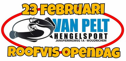 23 februari Roofvis Opendag bij Van Pelt Hengelsport.