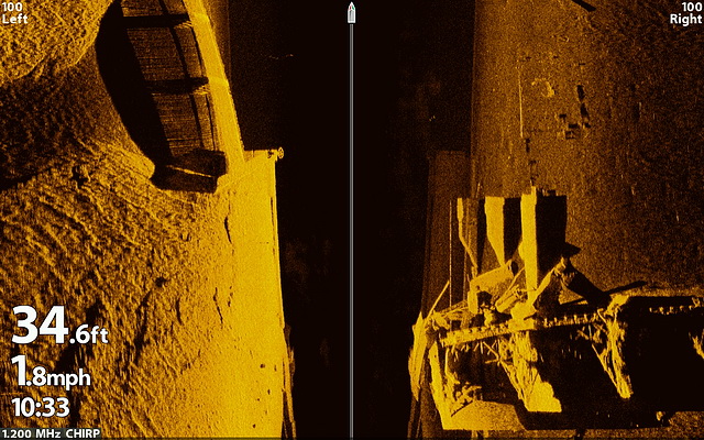 MEGA Side Imaging Plus structures