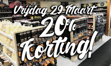 20 % korting tijdens de Nipro Hengelsport VIP avond.