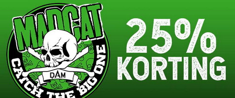 25% Korting op alle Madcat producten bij Hengeldiscount.