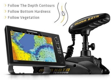 Humminbird Autochart Live en Follow the contour.