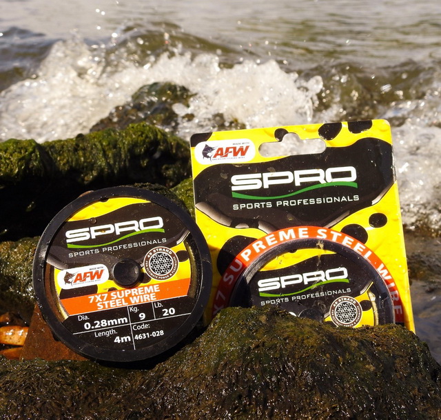 7x7 Supreme Steelwire is het resultaat van een samenwerking tussen SPRO en American Fishing Wire.