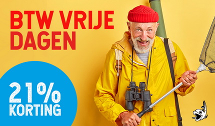 BTW vrije dagen t/m zaterdag 21% korting!