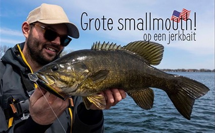 Grote Smallmouth op een Jerkbait