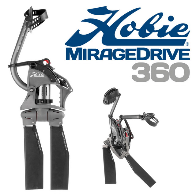 De nieuwste versie van het aandrijving gedeelte van de kayak. is de Hobie MirageDrive 360.