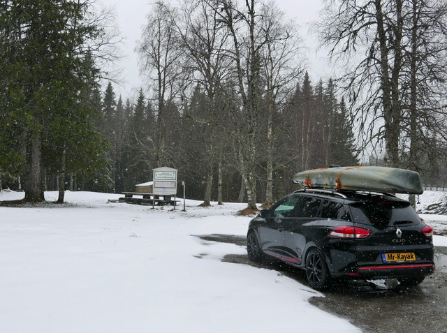 Winterse toestanden onderweg richting het noorden.