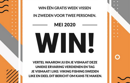 Win een gratis week vissen in Zweden voor twee personen.