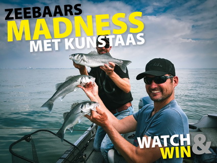 Met kunstaas vissen op zeebaars. WATCH & WIN!