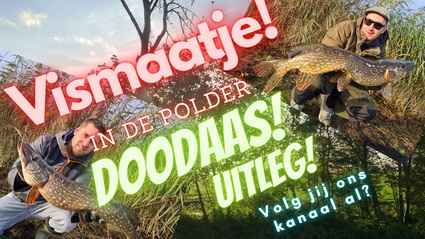 We vangen dikke vissen in de polder. Dobber uitleg doodaas vissen.