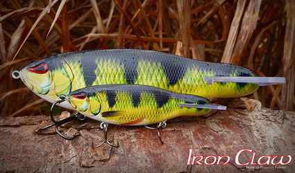 Iron Claw Phanto-G de ideale jerkbait in 4 kleuren.