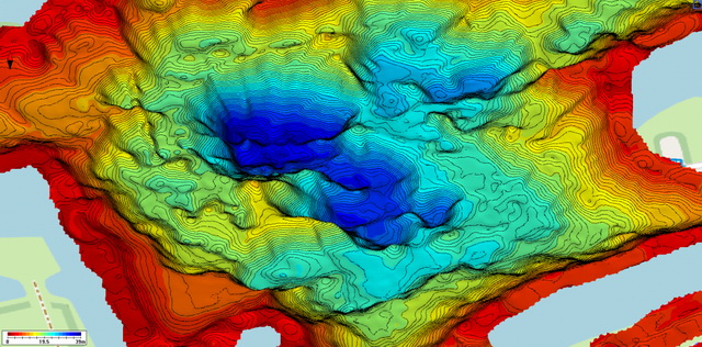 Autochart Pro 3D dieptekaart