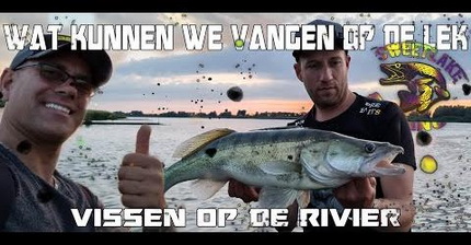 Wat kunnen we vangen op de lek? Vissen op de rivier.