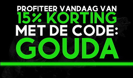 15% korting tijdens het Roofvis Event Gouda