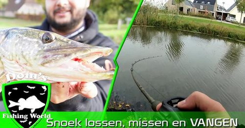 Snoekvissen met kunstaas ft Sander.