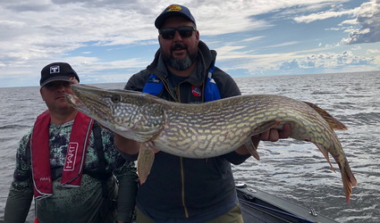 PredatorTour Zweden 2023 tweede wedstrijddag. Grootste snoek 126,4cm