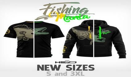Hotspot Design’s Fishing Mania T-Shirts en Hoodie’s nu verkrijgbaar tot maat 3XL!
