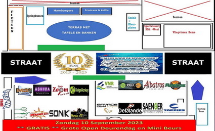 Open Deuren Dag / Mini Beurs op Zondag 10 September 2023 bij Hengelsport Treffers