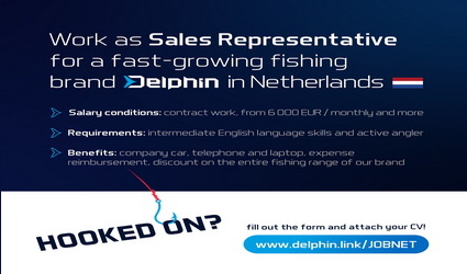 Vacature in de hengelsport: Delphin zoekt vertegenwoordiger!