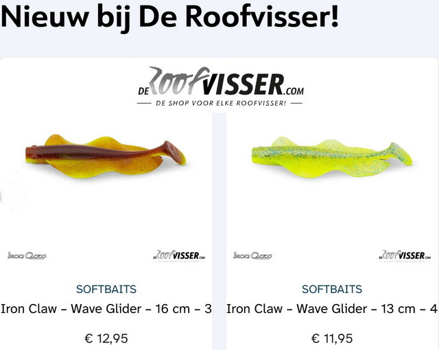Nu direct online te koop de 13 en 16cm bij DeRoofvisser.com