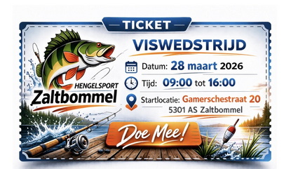 Doe mee aan de Hengelsport Zaltbommel Koppel Roofviswedstrijd!